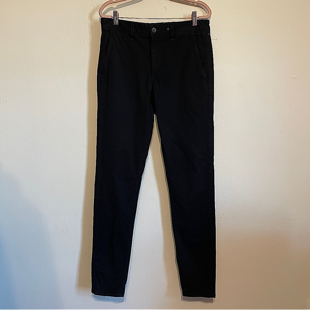 🔥 rag & bone | Standard Issue Black Cotton Skinny Pants 32